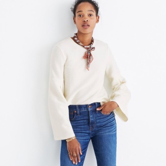 Madewell Tops - Madewell || Pleat Sleeved Ribbed Shirt